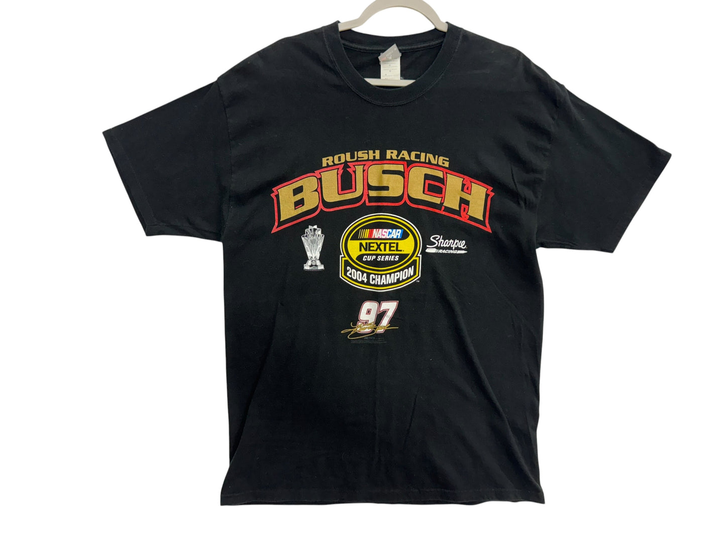 Kyle Busch 2004 Vintage Nextel Cup Series Championship Nascar T-Shirt [Size L]