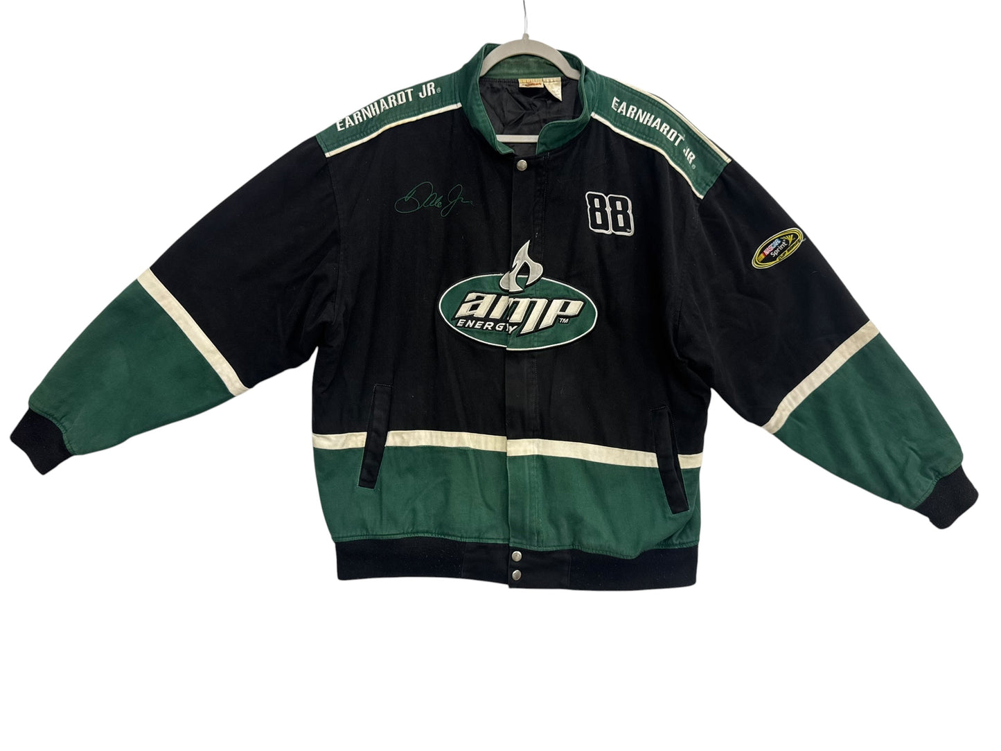 Dale Earnhardt Jr 2008 AMP Energy Nascar Zip Up Racer Jacket [Size XL]