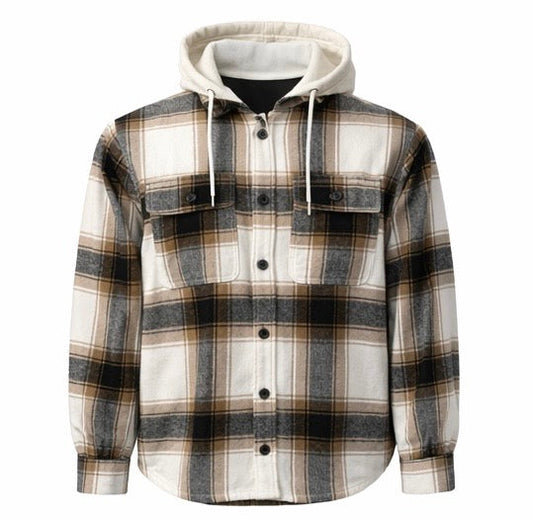 Hooded Flannel Long Sleeve