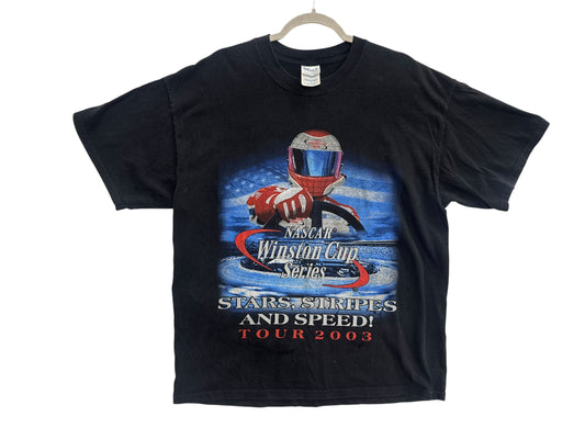 Kyle Busch 2003 Vintage Winston Cup Series Line-Up T-Shirt [Size XL]