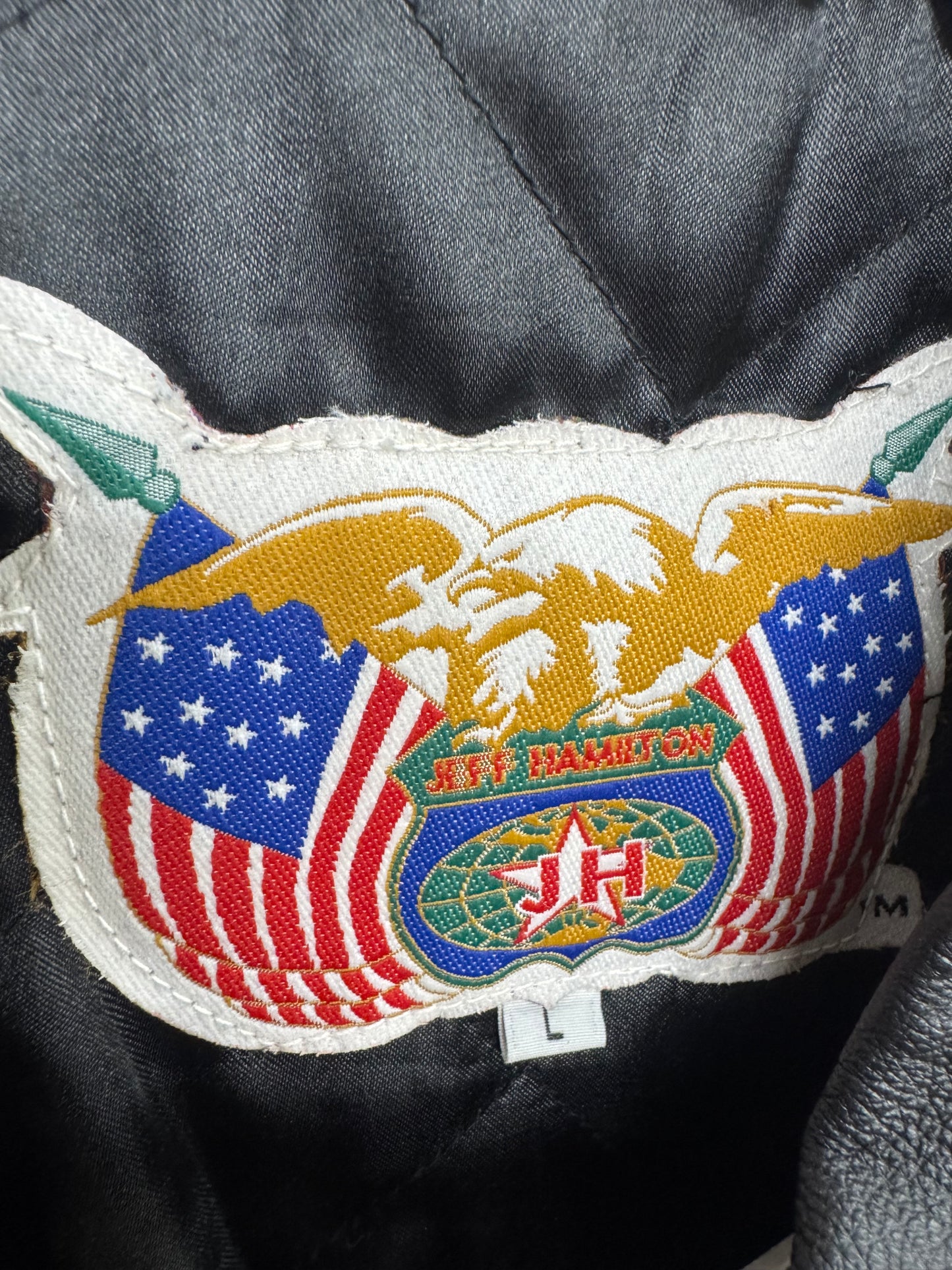50th Anniversary 1998 Jeff Hamilton Full Leather Nascar Jacket