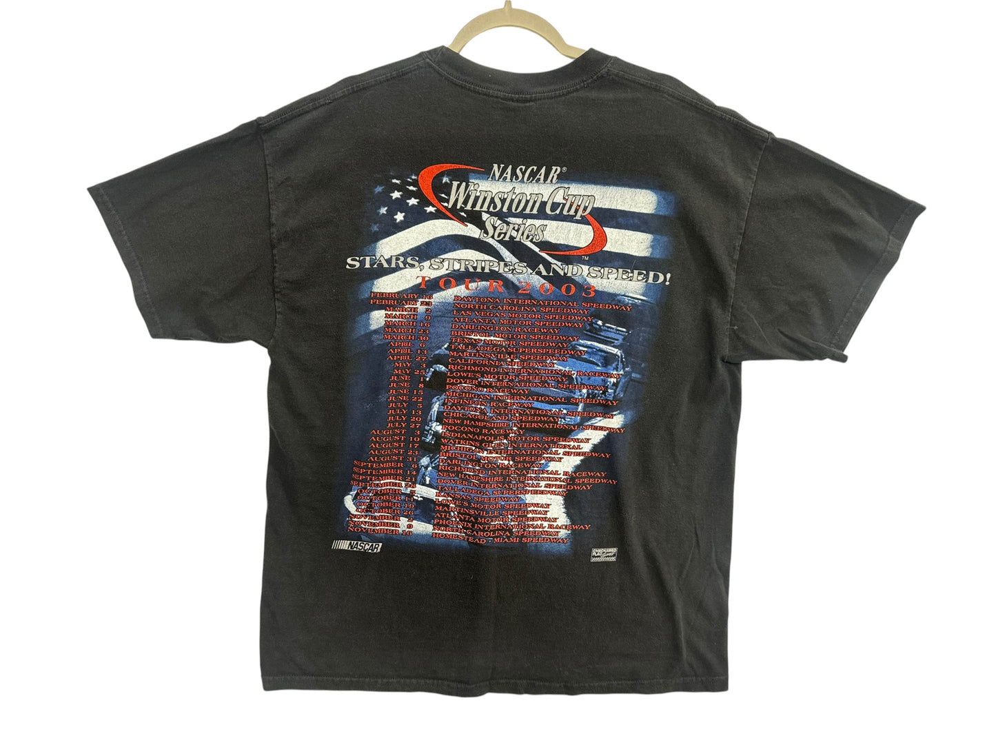 Kyle Busch 2003 Vintage Winston Cup Series Line-Up T-Shirt [Size XL]