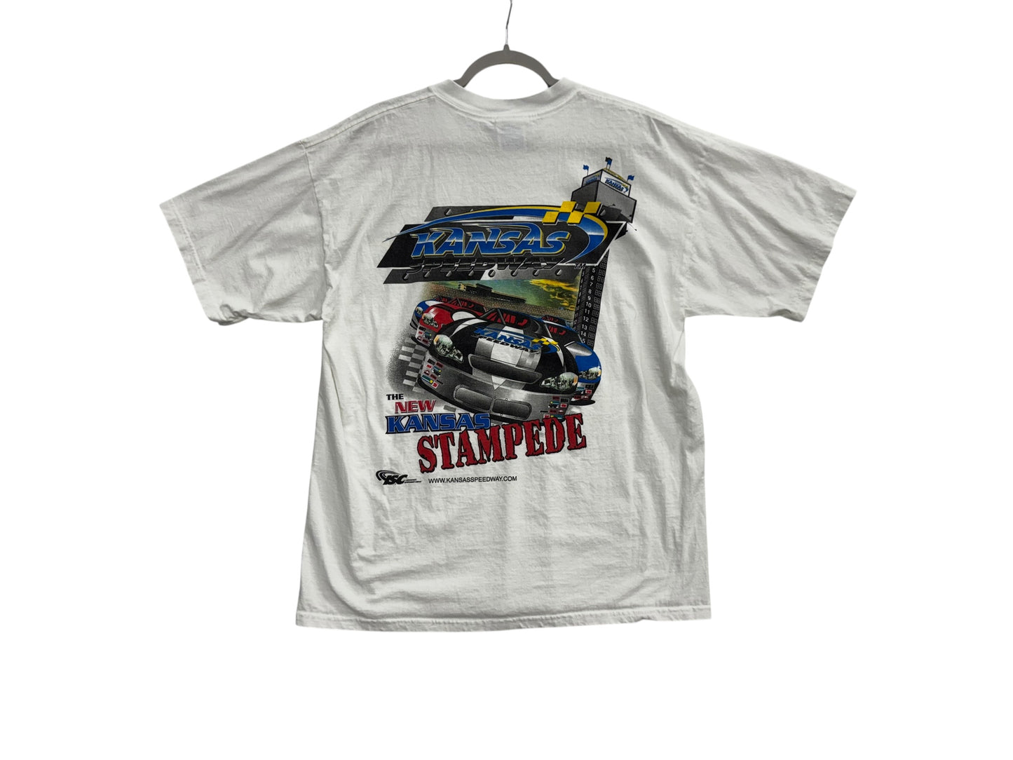 Kansas Speedway 2001 Vintage Nascar T-Shirt [Size XL]
