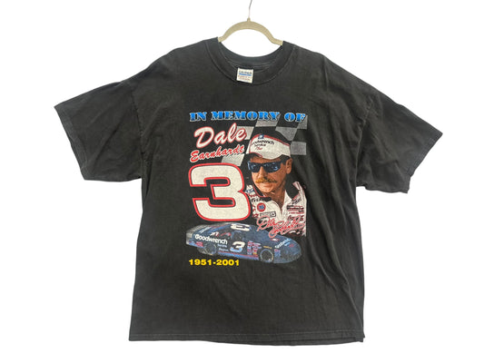 Dale Earnhardt Sr. 2001 Vintage In Memory Of Dale T-Shirt [Size XXL]
