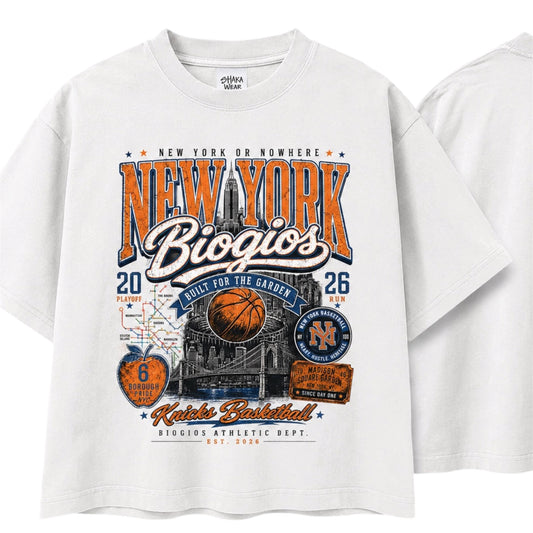 “Built For The Garden” NY Knicks Biogios Tee